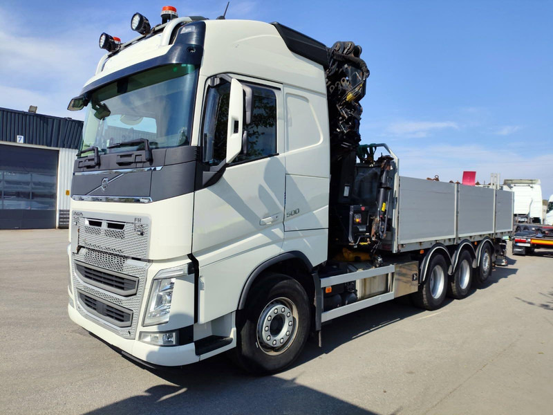 Lava-kuorma-auto Volvo FH 500 | 8X4 | HIAB 408 E-6 | JIB 70X-4 | TULOSSA