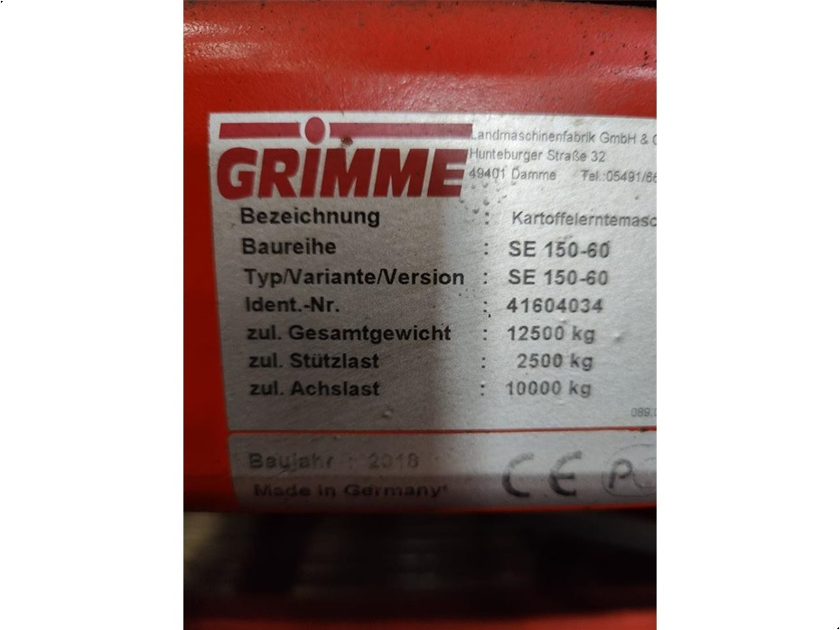 Leasing  Grimme
SE150-60UB-XXL Grimme
SE150-60UB-XXL: kuva Leasing  Grimme
SE150-60UB-XXL Grimme
SE150-60UB-XXL