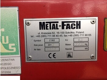  Prasa Sipma Metal Fach 2012 rok Z562 - Pyöröpaalain