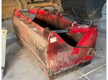 Redrock Kuilhapper 1.60 breed, dichte bodem, Volvo L30 aansluiting voermachines - Säilörehu - laitteet