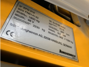 Sähkötrukki Jungheinrich EFG316: kuva Sähkötrukki Jungheinrich EFG316