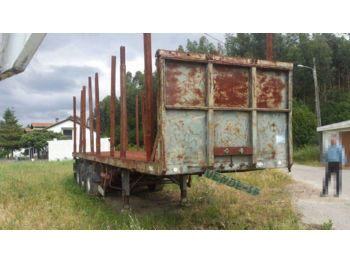 Metsäperävaunu, Puoliperävaunu kuljetusta varten metsä MONTENEGRO: kuva Metsäperävaunu, Puoliperävaunu kuljetusta varten metsä MONTENEGRO