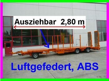 Müller-Mitteltal 3 Achs Tieflader  Anhänger 2,80 m ausziehbar - Apuvaunu perävaunu