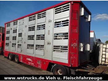 Finkl 3 Stock  Hubdach Vollalu  8,30m  - Eläinten kuljetus perävaunu