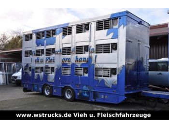 Finkl 3 Stock  "Tandem"  Hubdach  - Eläinten kuljetus perävaunu