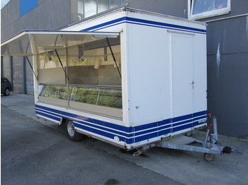 Hoffmann Verkaufsanhänger mit Kühltheke, Fischwagen - Perävaunu