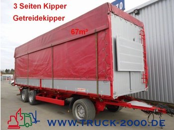 Kempf 3-Seiten Getreidekipper 67m³   9.80m Aufbaulänge - Kippiauto perävaunu