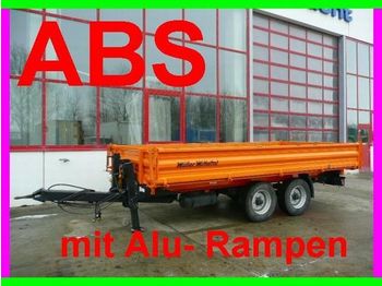 Müller-Mitteltal Tandemkipper mit Alu  Rampen - Kippiauto perävaunu