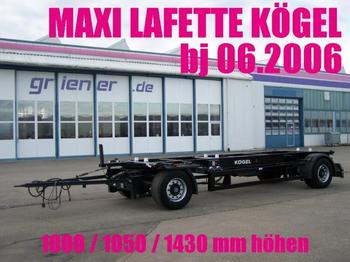 Kögel AWE 18 LAFETTE MAXI 1000 / 1430 mm höhe - Konttialus/ Vaihtokuormatilat perävaunu