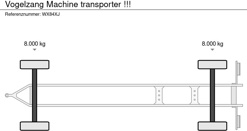 Apuvaunu perävaunu Vogelzang Machine transporter !!!: kuva Apuvaunu perävaunu Vogelzang Machine transporter !!!