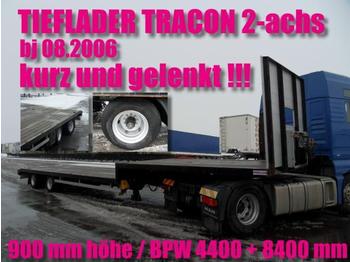  TRACON 2-achs / LENKACHSE / BPW / NL 28690 kg - Apuvaunu puoliperävaunu