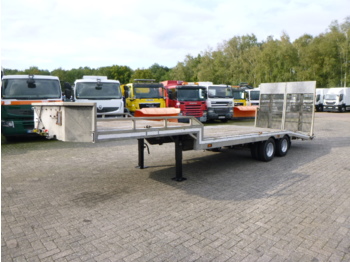 Veldhuizen Semi-lowbed trailer (light commercial) P37-2 + ramps + winch - Apuvaunu puoliperävaunu
