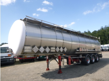 Säiliöpuoliperävaunu kuljetusta varten kemikaalit Burg Chemical tank inox 46 m3 / 4 comp: kuva Säiliöpuoliperävaunu kuljetusta varten kemikaalit Burg Chemical tank inox 46 m3 / 4 comp