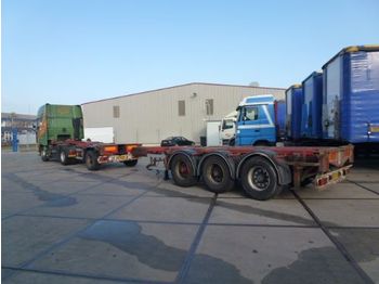 D-TEC 4-as combi trailer - 47.000 Kg - - Konttialus/ Vaihtokuormatilat puoliperävaunu