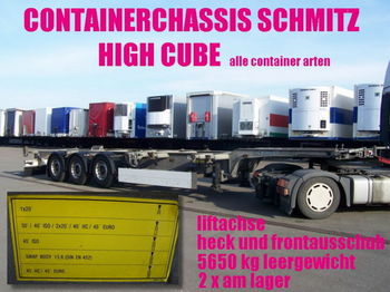 Schmitz SCF 24 G / HIGH CUBE 20/30/40/45 2x vorhanden - Konttialus/ Vaihtokuormatilat puoliperävaunu
