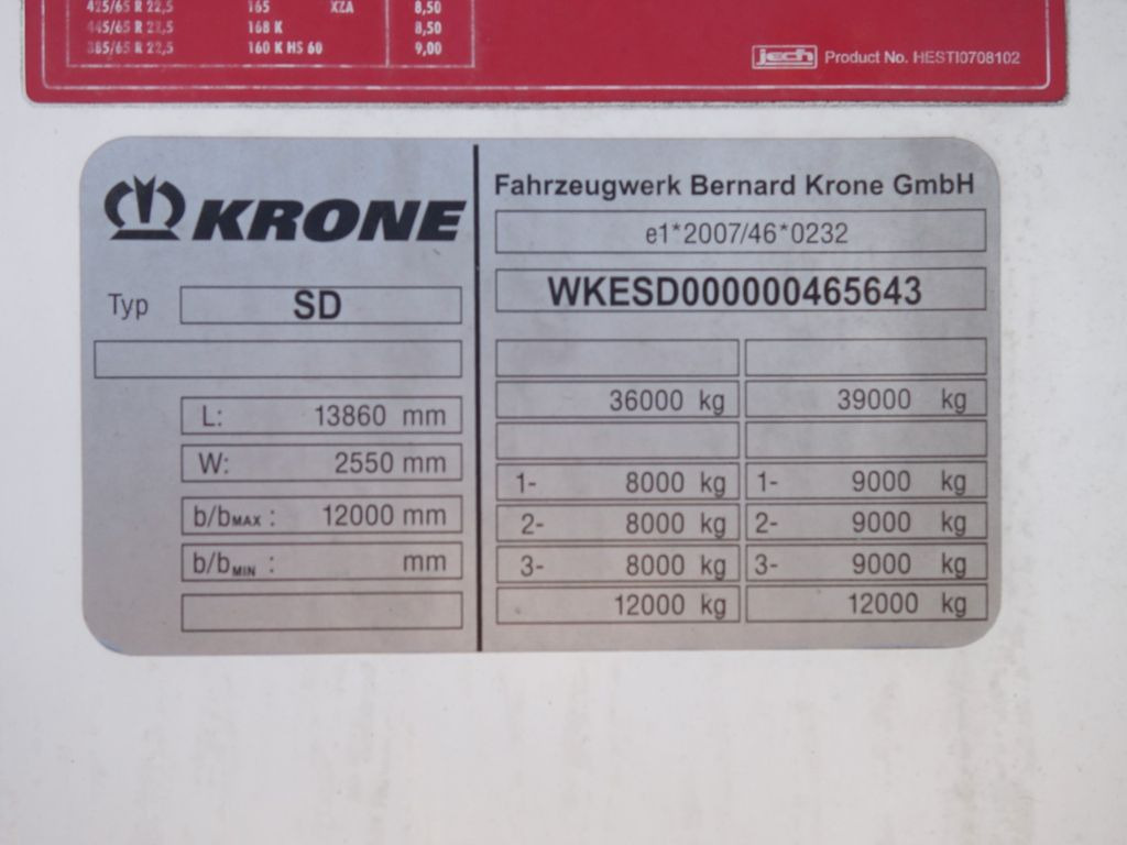 Refrigeraattori puoliperävaunu Krone SD Carrier Maxima 1300: kuva Refrigeraattori puoliperävaunu Krone SD Carrier Maxima 1300