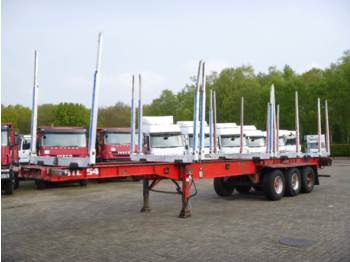 Dennison 3-axle wood trailer 13.6 m - Lavapuoliperävaunu