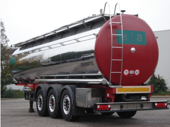 Berger Food - milk tank, 32.000 l., 4 comp., Light weight: 5.660 kg. - Säiliöpuoliperävaunu