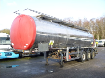 Clayton Chemical tank inox 30.4 m3 / 1 comp + pump - Säiliöpuoliperävaunu