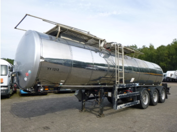 Clayton Food tank inox 23.5 m3 / 1 comp + pump - Säiliöpuoliperävaunu
