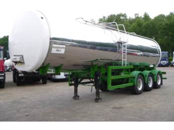 Massey / Crossland Food (milk) tank inox 30 m3 / 1 comp - Säiliöpuoliperävaunu