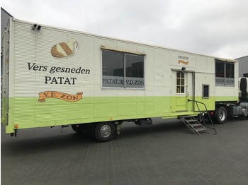 Netam-Fruehauf Foodtruck / Mobiel Cafetaria -Lunchroom / Food Truck (B/E rijbewijs) inclusief DAF trekker - Umpikori puoliperävaunu