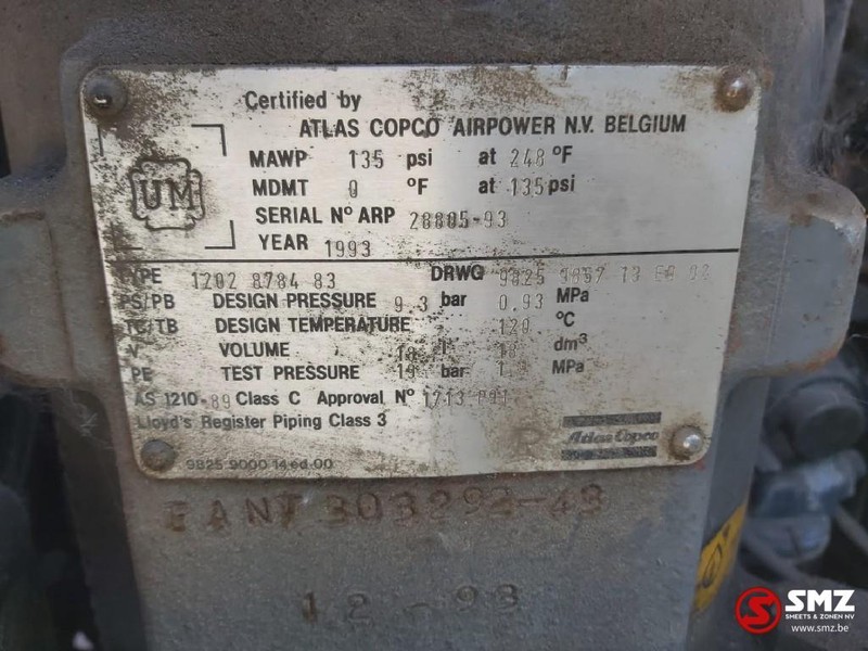 Ilmakompressori Atlas-Copco Occ Compressor Atlas Copco 8 BAR: kuva Ilmakompressori Atlas-Copco Occ Compressor Atlas Copco 8 BAR