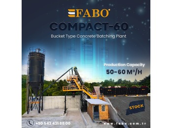 FABO SKIP SYSTEM CONCRETE BATCHING PLANT | 60m3/h Capacity | Ready In Stock - betoniasema
