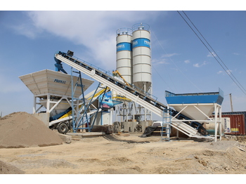PROMAX Mobile Concrete Batching Plant M100-TWN(100M3/H) - Betoniasema