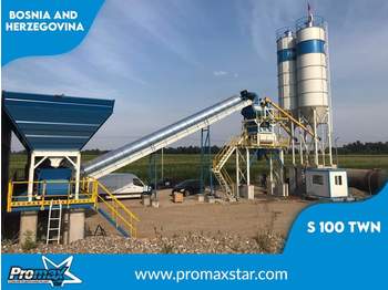 PROMAX Stationary Concrete Batching Plant S100-TWN (100m3/h) - Betoniasema