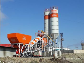 Plusmix 100 m³/hour Mobile Concrete Batching Plant - BETONYY ZAVOD - CEN - Betoniasema