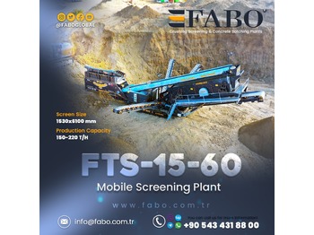 Uusi Mobiilimurskain FABO FTS 15-60 Mobile Screening Plant | Tracked Screening Plant: kuva Uusi Mobiilimurskain FABO FTS 15-60 Mobile Screening Plant | Tracked Screening Plant