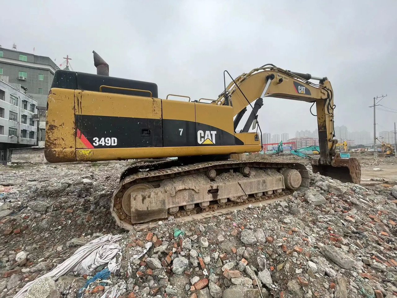 Telakaivukone Heavy Duty Caterpillar Digging Machinery Excellent Working Condition Used Cat 349d Excavator In Shanghai: kuva Telakaivukone Heavy Duty Caterpillar Digging Machinery Excellent Working Condition Used Cat 349d Excavator In Shanghai