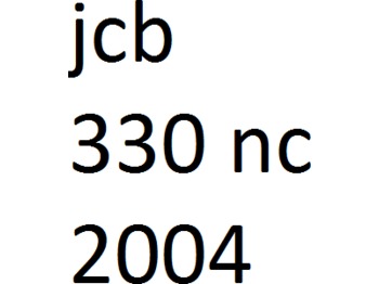 Telakaivukone JCB 330 nc: kuva Telakaivukone JCB 330 nc