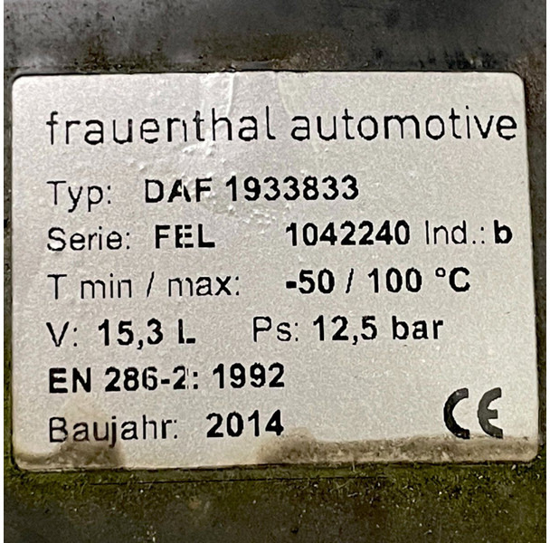 Ilmanottojärjestelmä DAF CF450 (01.18-): kuva Ilmanottojärjestelmä DAF CF450 (01.18-)