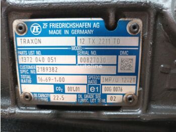 Vaihdelaatikko - Kuorma-auto DAF TRAXON 12TX2211TD 16.69-1.00 2189382: kuva Vaihdelaatikko - Kuorma-auto DAF TRAXON 12TX2211TD 16.69-1.00 2189382