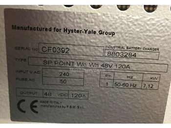  Hyster Charger 48V single phase 120A - Sähköjärjestelmä