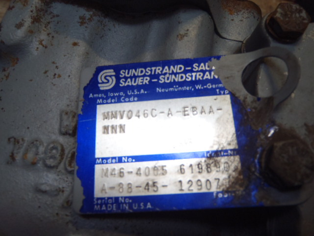 Hydraulimoottori - Rakennuskoneet Sauer Sundstrand MMV046C-A-EBAA-NNN -: kuva Hydraulimoottori - Rakennuskoneet Sauer Sundstrand MMV046C-A-EBAA-NNN -