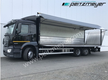 MERCEDES-BENZ Antos 2533 LL Ewers Getränke 8,55 m + LBW Klima, Standheizung, Lenkachse - Juomien kuljetukseen kuorma-auto: kuva MERCEDES-BENZ Antos 2533 LL Ewers Getränke 8,55 m + LBW Klima, Standheizung, Lenkachse - Juomien kuljetukseen kuorma-auto
