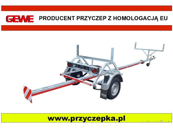 Gewe Dłużyca Kłonica do 12 m - P0750 D/1 - Puutavaraperävaunu: kuva Gewe Dłużyca Kłonica do 12 m - P0750 D/1 - Puutavaraperävaunu