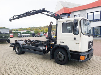 Koukkulava kuorma-auto, Nosturiauto MAN 14.152 F 4x2 BB 14.152 F 4x2 BB mit Kran Hiab 060-2: kuva Koukkulava kuorma-auto, Nosturiauto MAN 14.152 F 4x2 BB 14.152 F 4x2 BB mit Kran Hiab 060-2