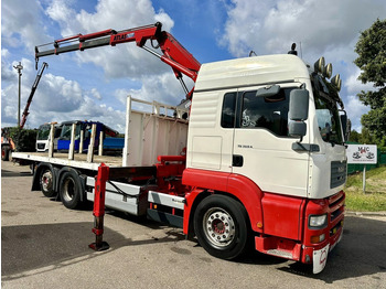 Lava-kuorma-auto, Nosturiauto MAN TG 360 A 6x2 + KRAN ATLAS 100.1 A3 - PLATFORM 5m80 - E3 - LIFT-AXLE - FULL AIR SUSPENSION - ZF AS TRONIC -  BE TRUCK: kuva Lava-kuorma-auto, Nosturiauto MAN TG 360 A 6x2 + KRAN ATLAS 100.1 A3 - PLATFORM 5m80 - E3 - LIFT-AXLE - FULL AIR SUSPENSION - ZF AS TRONIC -  BE TRUCK