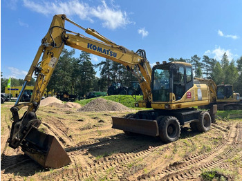 Pyöräalustainen kaivinkone KOMATSU PW160