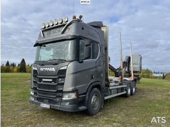 Puuauto, Nosturiauto Scania R650 Timber truck with Kesla crane: kuva Puuauto, Nosturiauto Scania R650 Timber truck with Kesla crane
