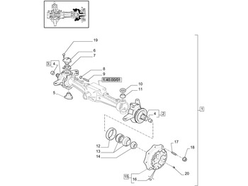 Pyörän napa NEW HOLLAND
