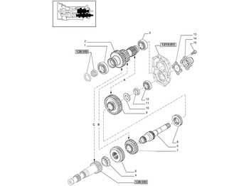 Vaihdelaatikko ja osat NEW HOLLAND