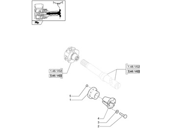 Pyörän napa NEW HOLLAND