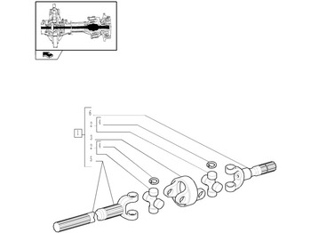 Vetoakseli NEW HOLLAND