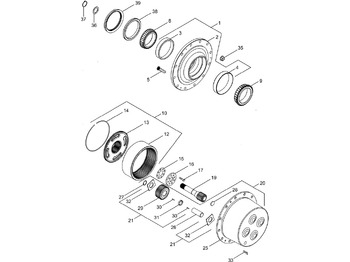 Pyörän napa NEW HOLLAND