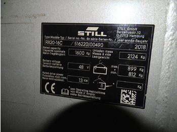 Sähkötrukki STILL RX20-16C: kuva Sähkötrukki STILL RX20-16C Sähkötrukki STILL RX20-16C: kuva Sähkötrukki STILL RX20-16C